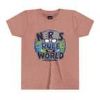 "Nerds Rule the World" Graphic Youth Girls Tee Shirt