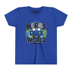 "Nerds Rule the World" Graphic Youth Girls Tee Shirt