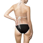 Black Classic Tie-Side Bikini — Women's Two-Piece Swimsuit
