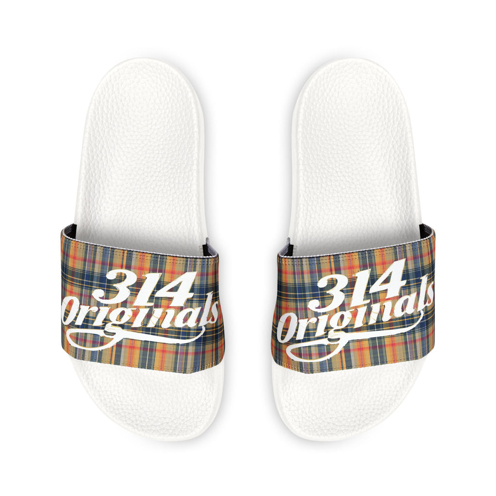 Plaid '314 Originals' Removable-Strap Slide Sandals
