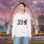 314 City Crewneck Sweatshirt — St. Louis Skyline Graphic - 314 Originals