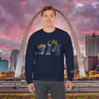 314 City Crewneck Sweatshirt — St. Louis Skyline Graphic - 314 Originals