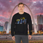 314 City Crewneck Sweatshirt — St. Louis Skyline Graphic - 314 Originals