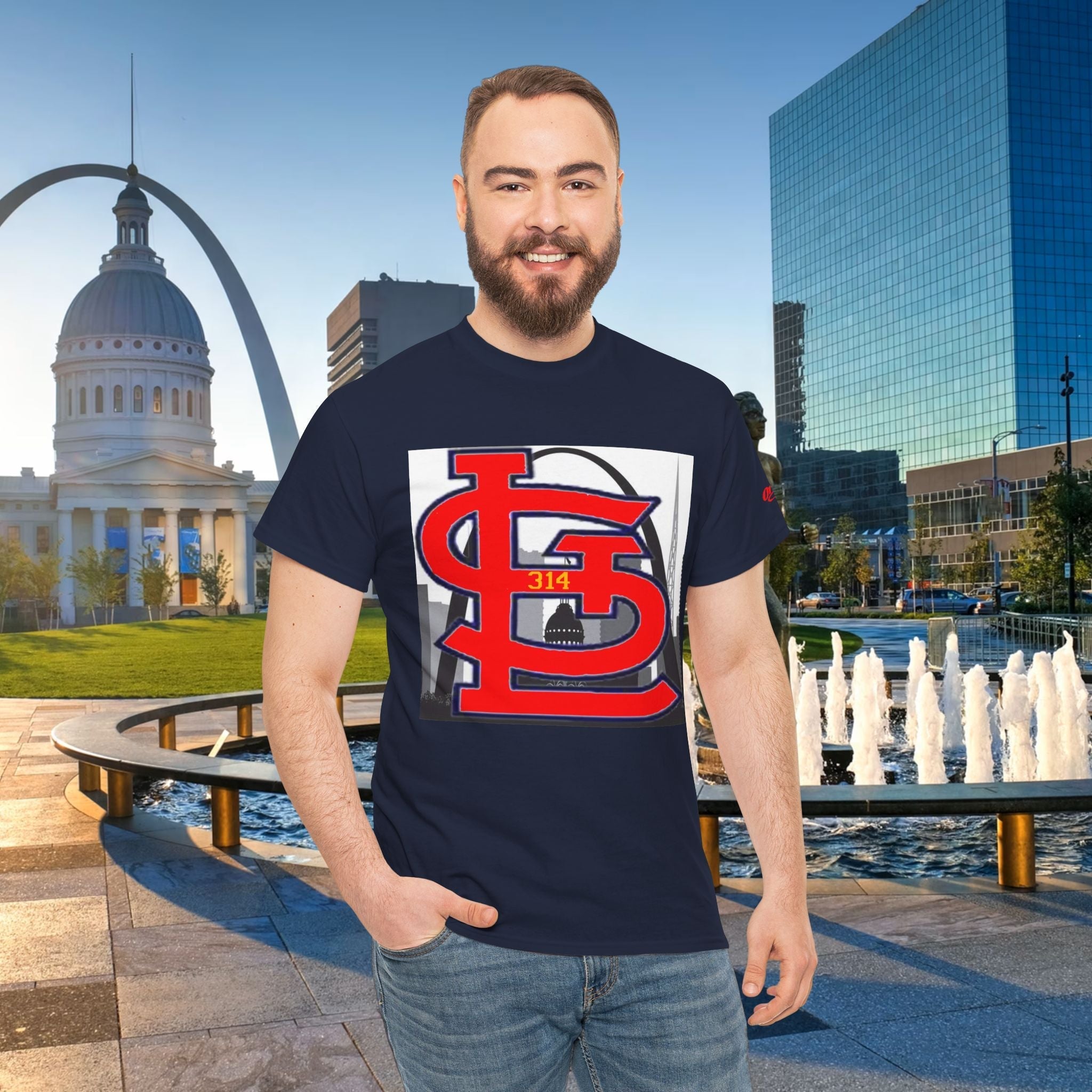 314 City Skyline T‑Shirt — "314 Originals" St. Louis Pride Tee - 314 Originals