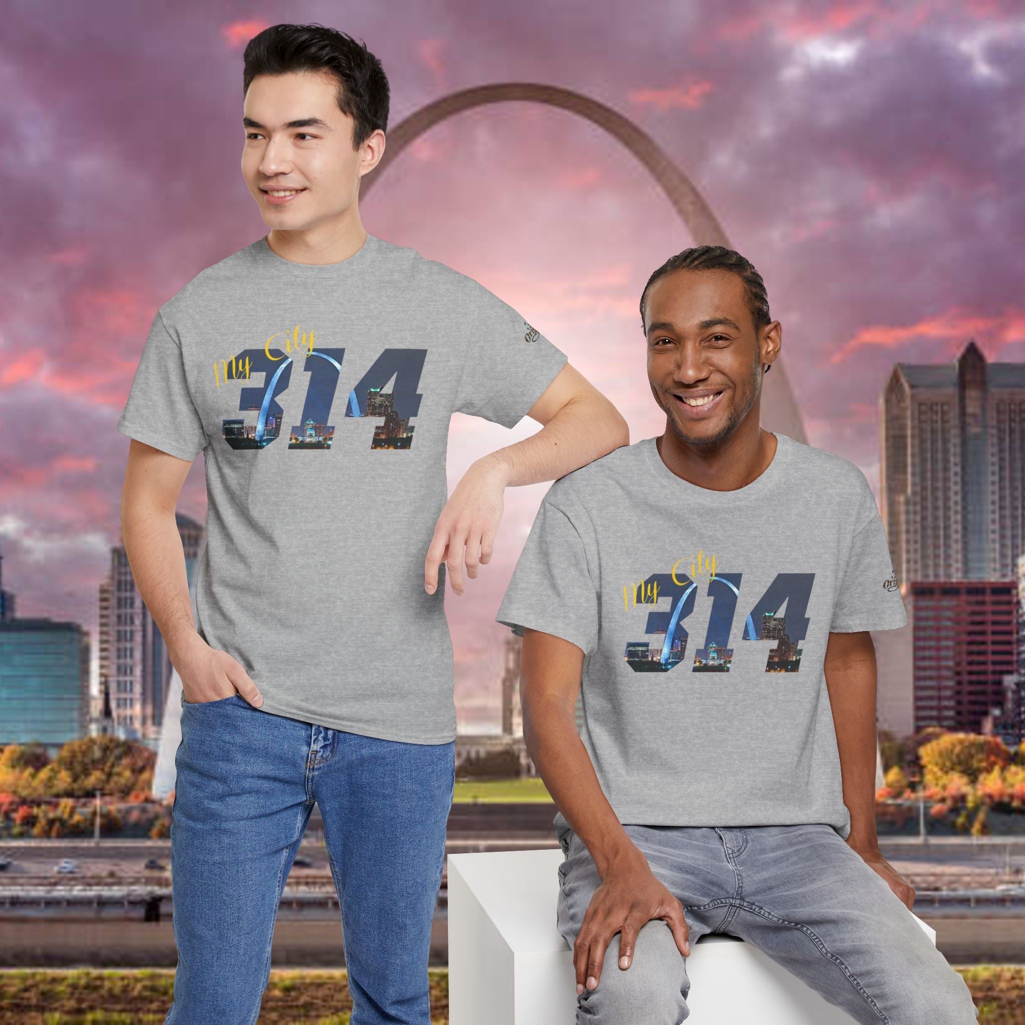 314 City Skyline T‑Shirt — St. Louis Area Code Tee - 314 Originals