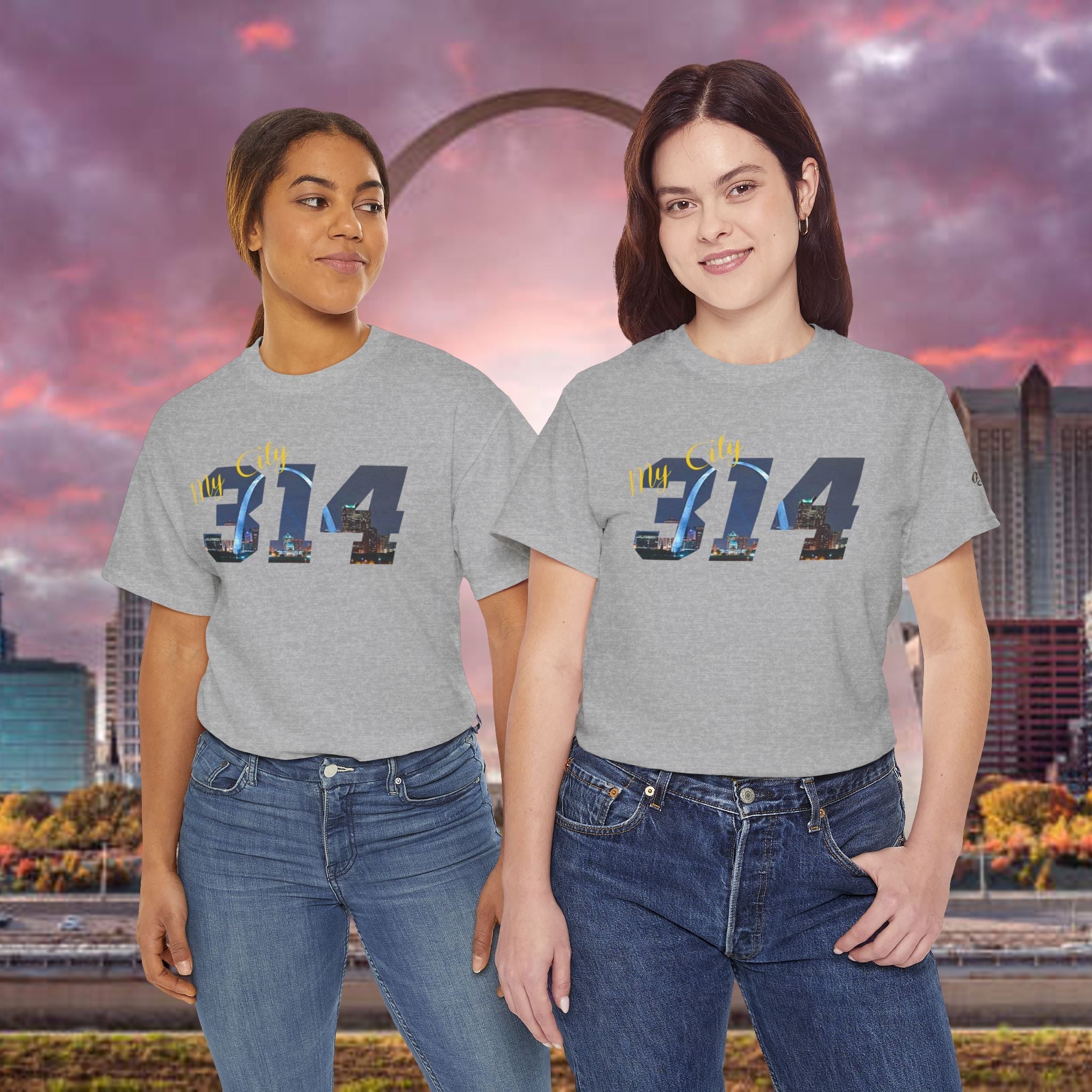 314 City Skyline T‑Shirt — St. Louis Area Code Tee - 314 Originals