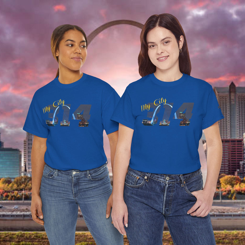 314 City Skyline T‑Shirt — St. Louis Area Code Tee - 314 Originals