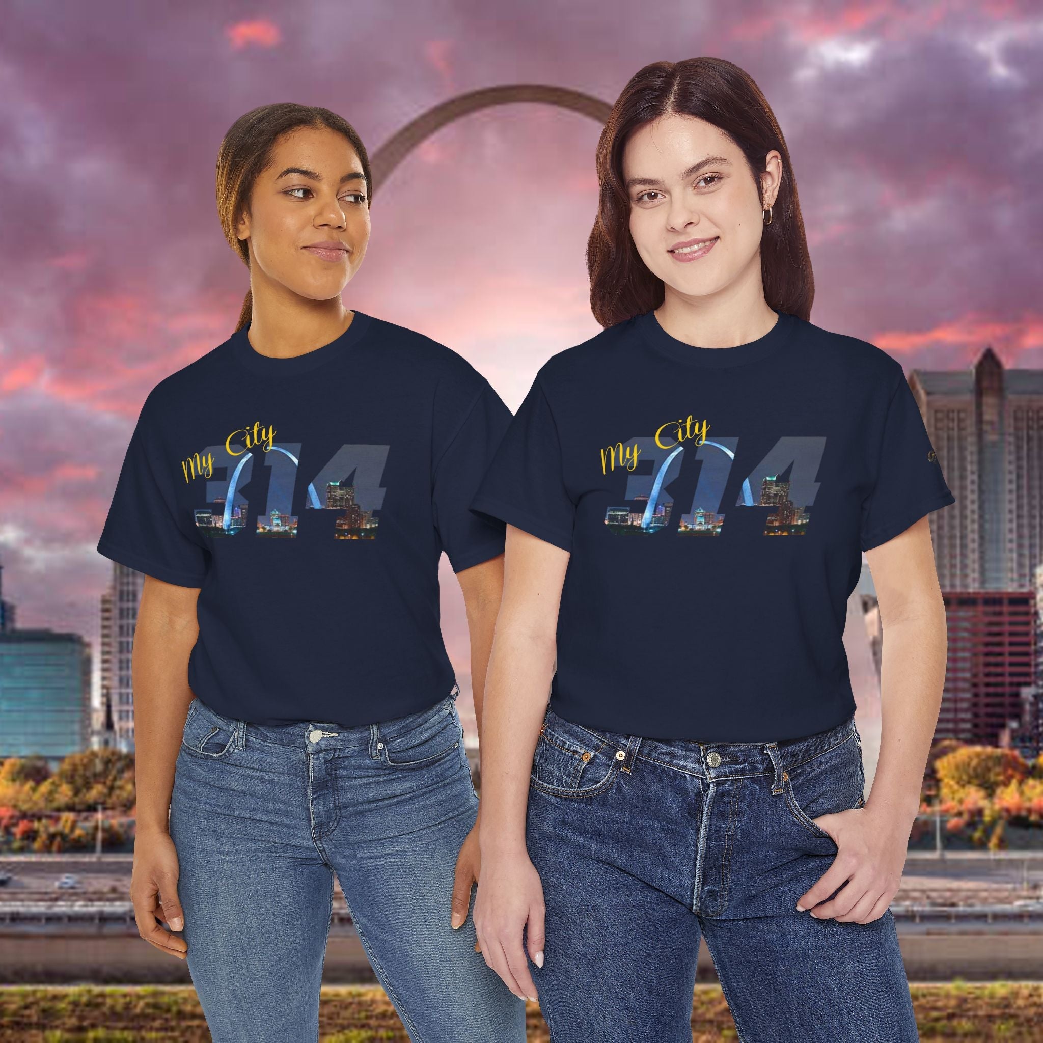 314 City Skyline T‑Shirt — St. Louis Area Code Tee - 314 Originals