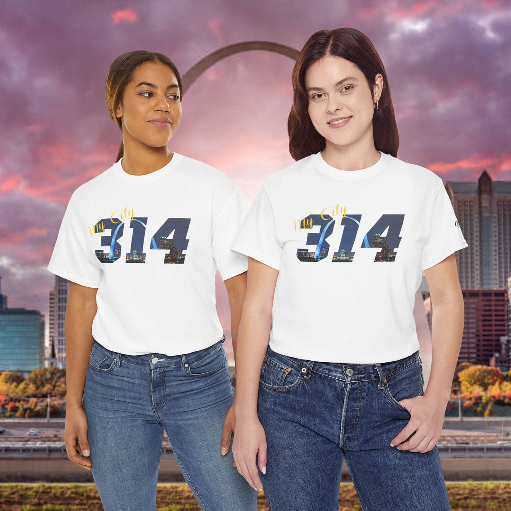 314 City Skyline T‑Shirt — St. Louis Area Code Tee - 314 Originals