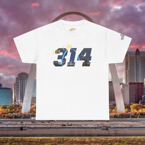 314 City Skyline T‑Shirt — St. Louis Area Code Tee - 314 Originals