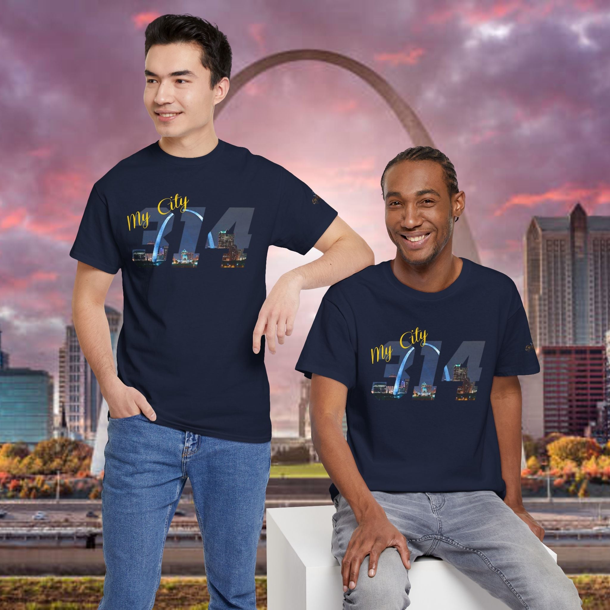 314 City Skyline T‑Shirt — St. Louis Area Code Tee - 314 Originals