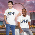 314 City Skyline T‑Shirt — St. Louis Area Code Tee - 314 Originals