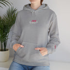 314 Ladies Hoodie — Pink Floral Chest Logo - 314 Originals