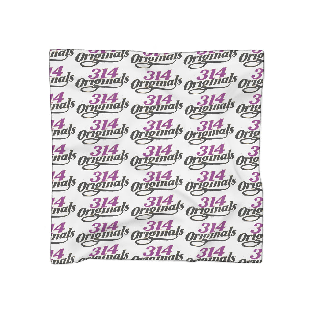 314 Logo Scarf — Purple & Black Poly Scarf - 314 Originals