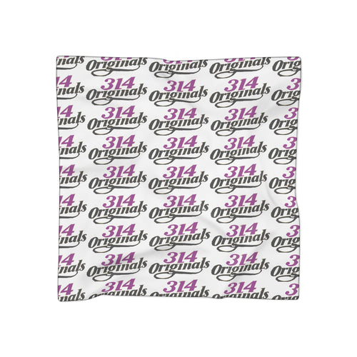 314 Logo Scarf — Purple & Black Poly Scarf - 314 Originals