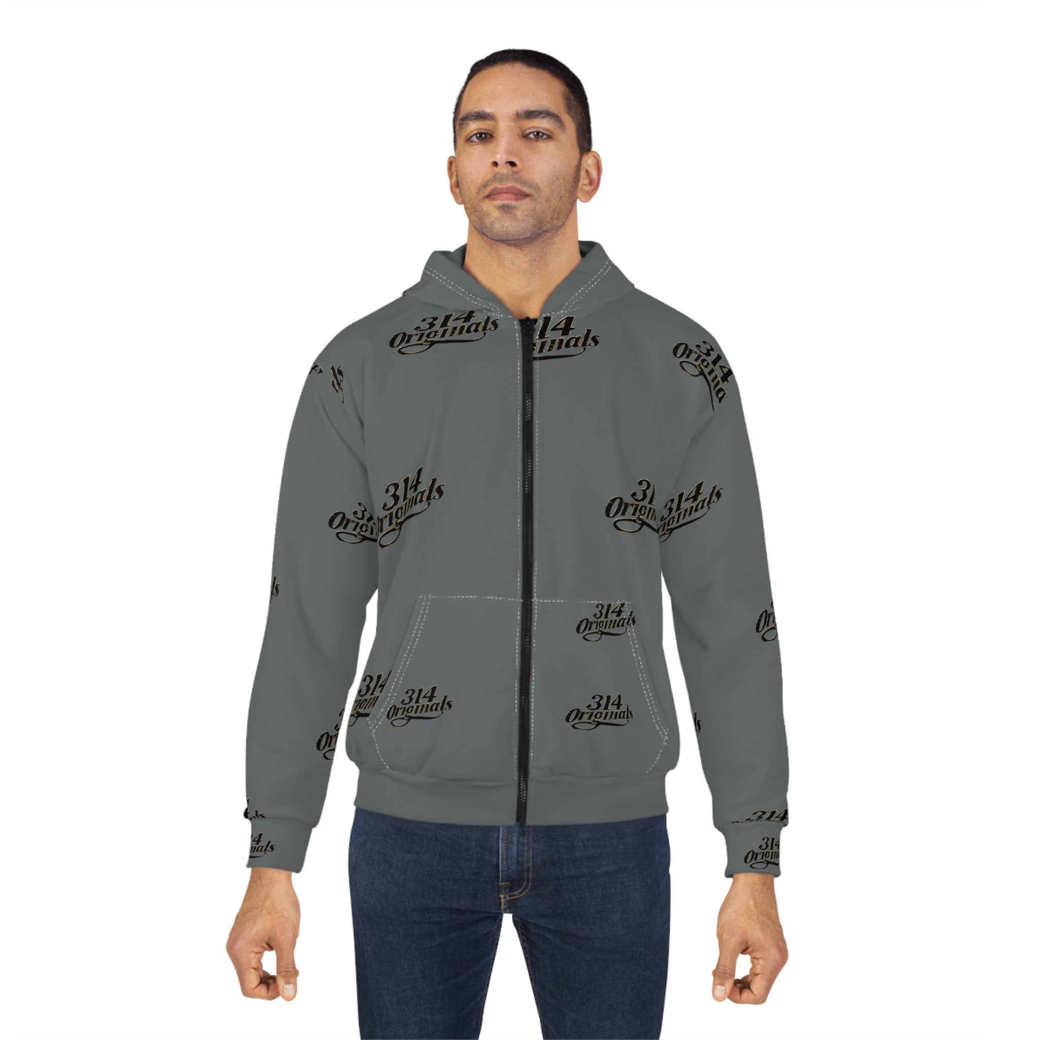 314 Originals All-Over Print Zip Hoodie - 314 Originals