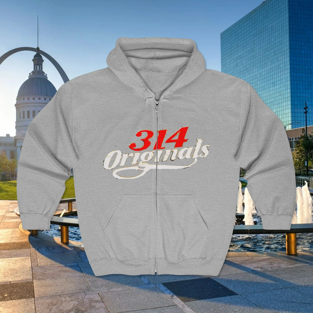 314 Originals Full-Zip Hoodie — Retro St. Louis Streetwear - 314 Originals