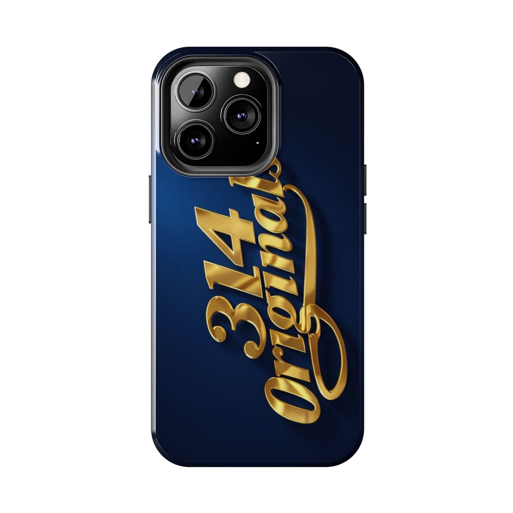 "314 Originals" Gold Script on Navy Tough Protective Case - 314 Originals