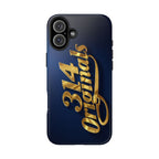 "314 Originals" Gold Script on Navy Tough Protective Case - 314 Originals