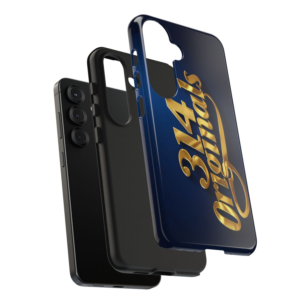 "314 Originals" Gold Script on Navy Tough Protective Case - 314 Originals