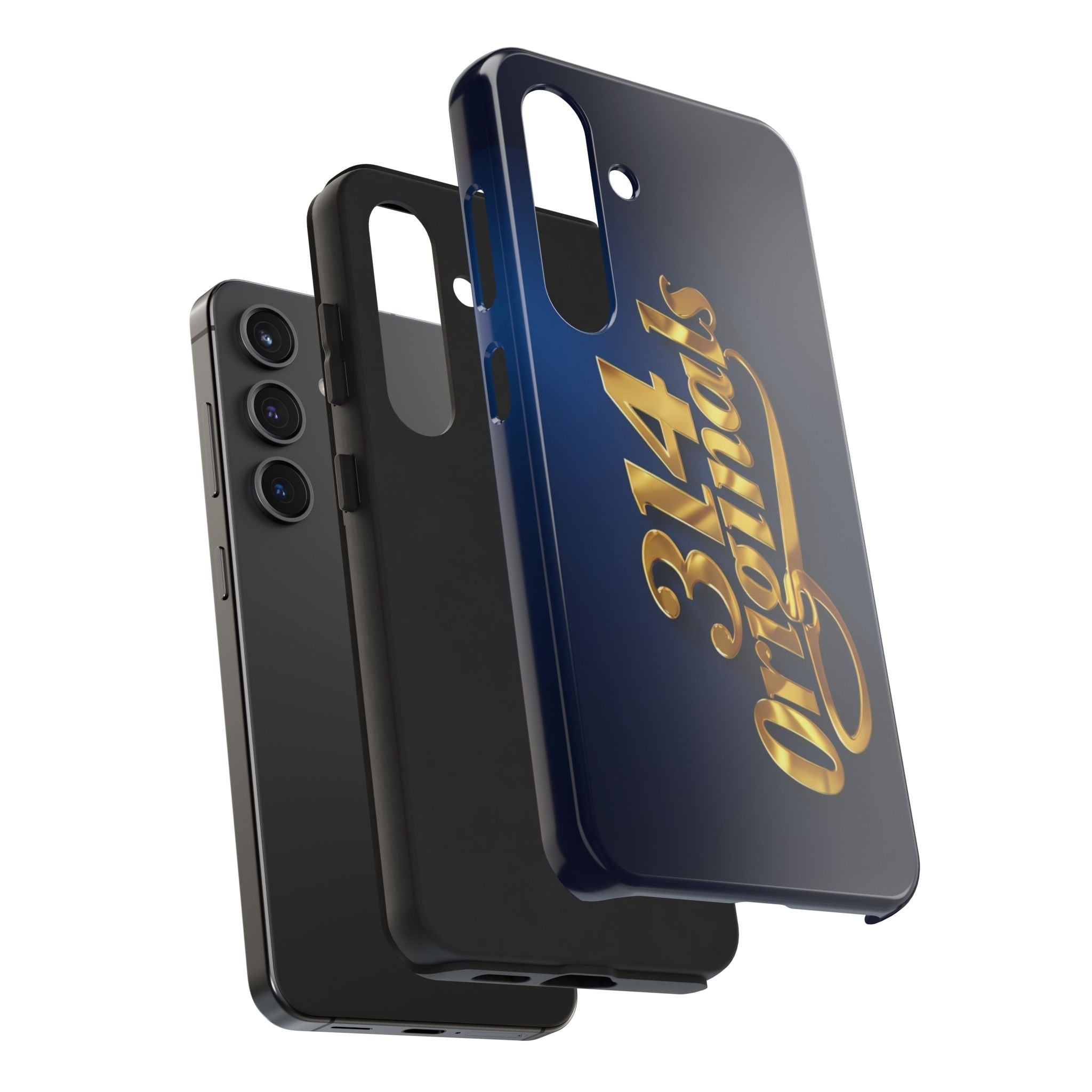 "314 Originals" Gold Script on Navy Tough Protective Case - 314 Originals