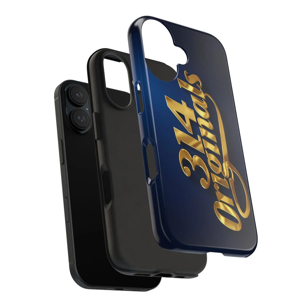 "314 Originals" Gold Script on Navy Tough Protective Case - 314 Originals