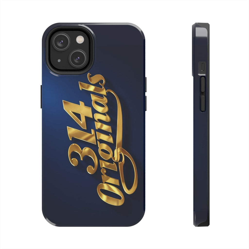 "314 Originals" Gold Script on Navy Tough Protective Case - 314 Originals