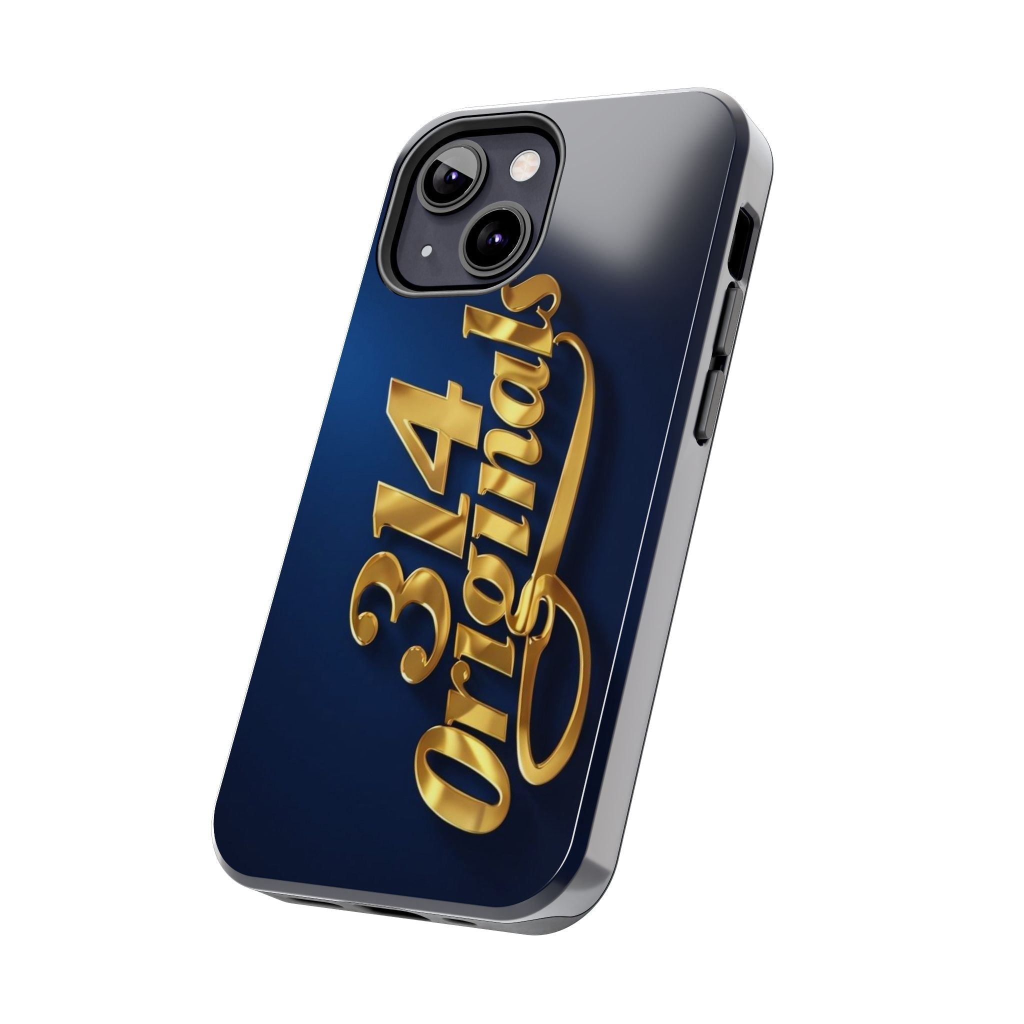 "314 Originals" Gold Script on Navy Tough Protective Case - 314 Originals
