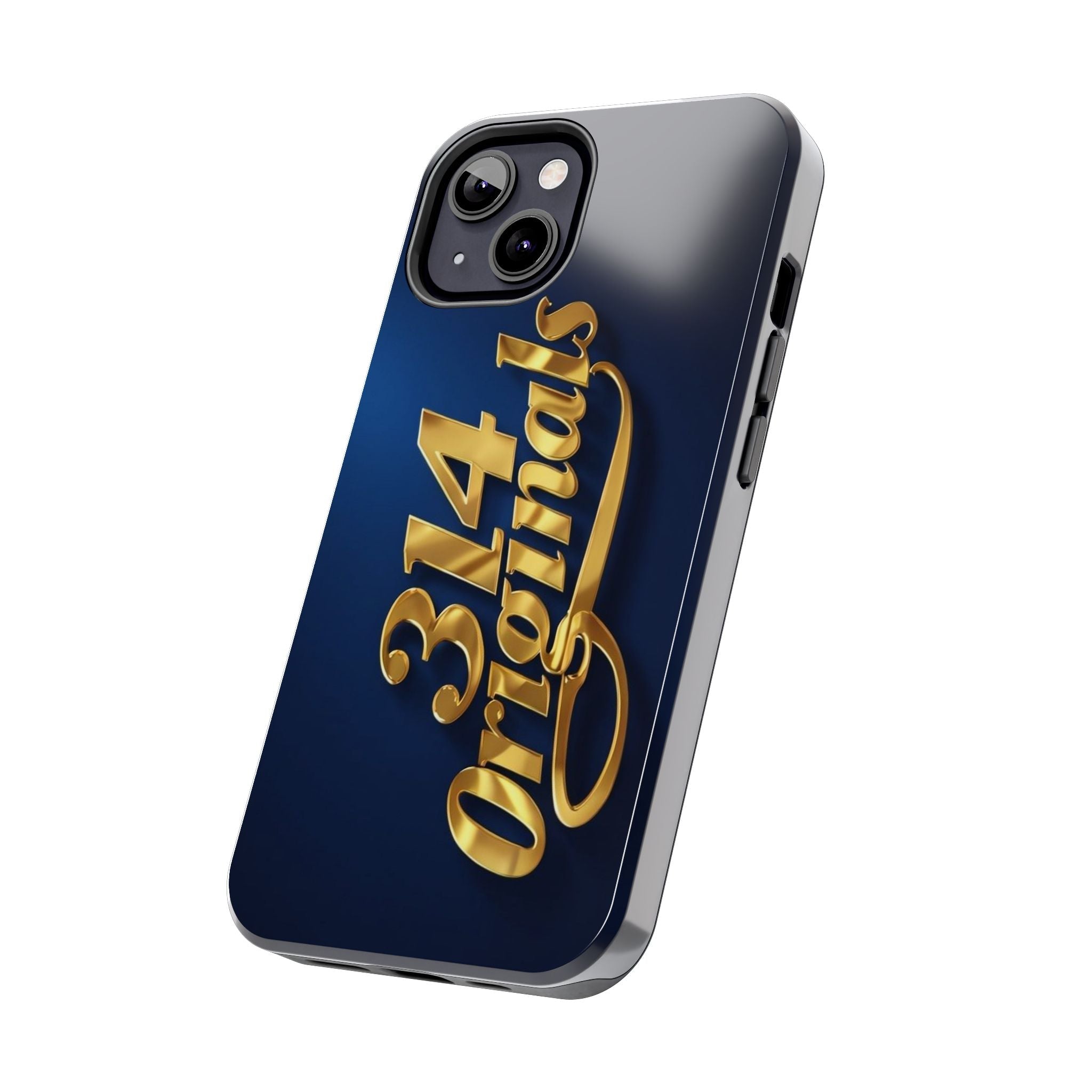 "314 Originals" Gold Script on Navy Tough Protective Case - 314 Originals