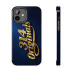 "314 Originals" Gold Script on Navy Tough Protective Case - 314 Originals