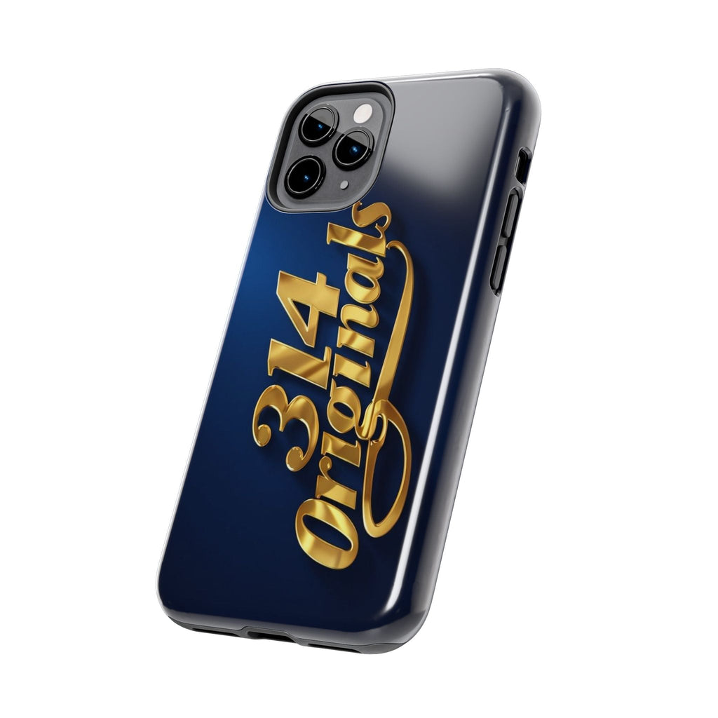 "314 Originals" Gold Script on Navy Tough Protective Case - 314 Originals