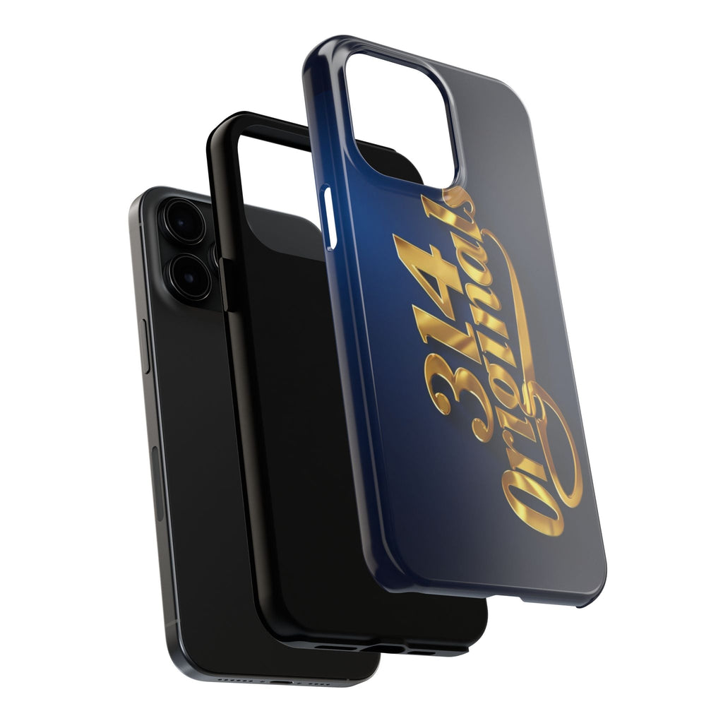 "314 Originals" Gold Script on Navy Tough Protective Case - 314 Originals