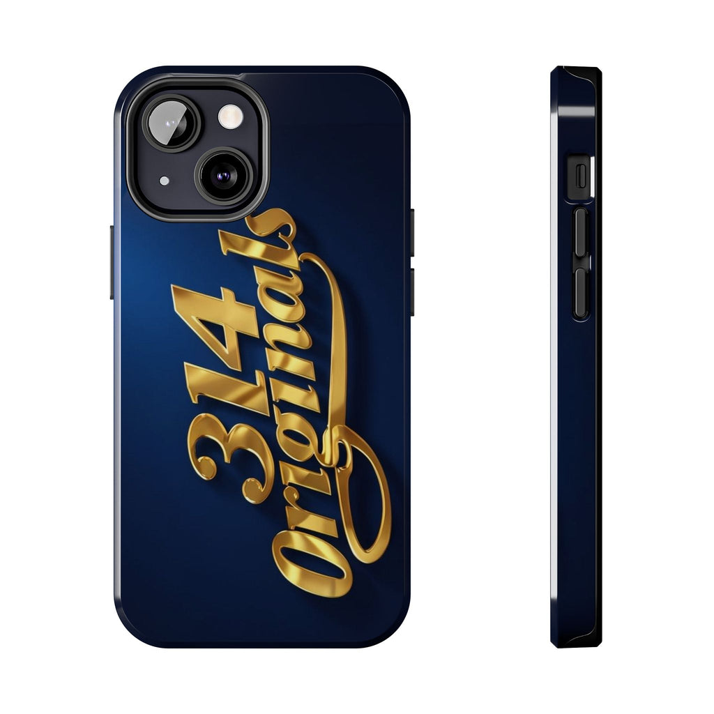 "314 Originals" Gold Script on Navy Tough Protective Case - 314 Originals