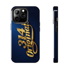 "314 Originals" Gold Script on Navy Tough Protective Case - 314 Originals