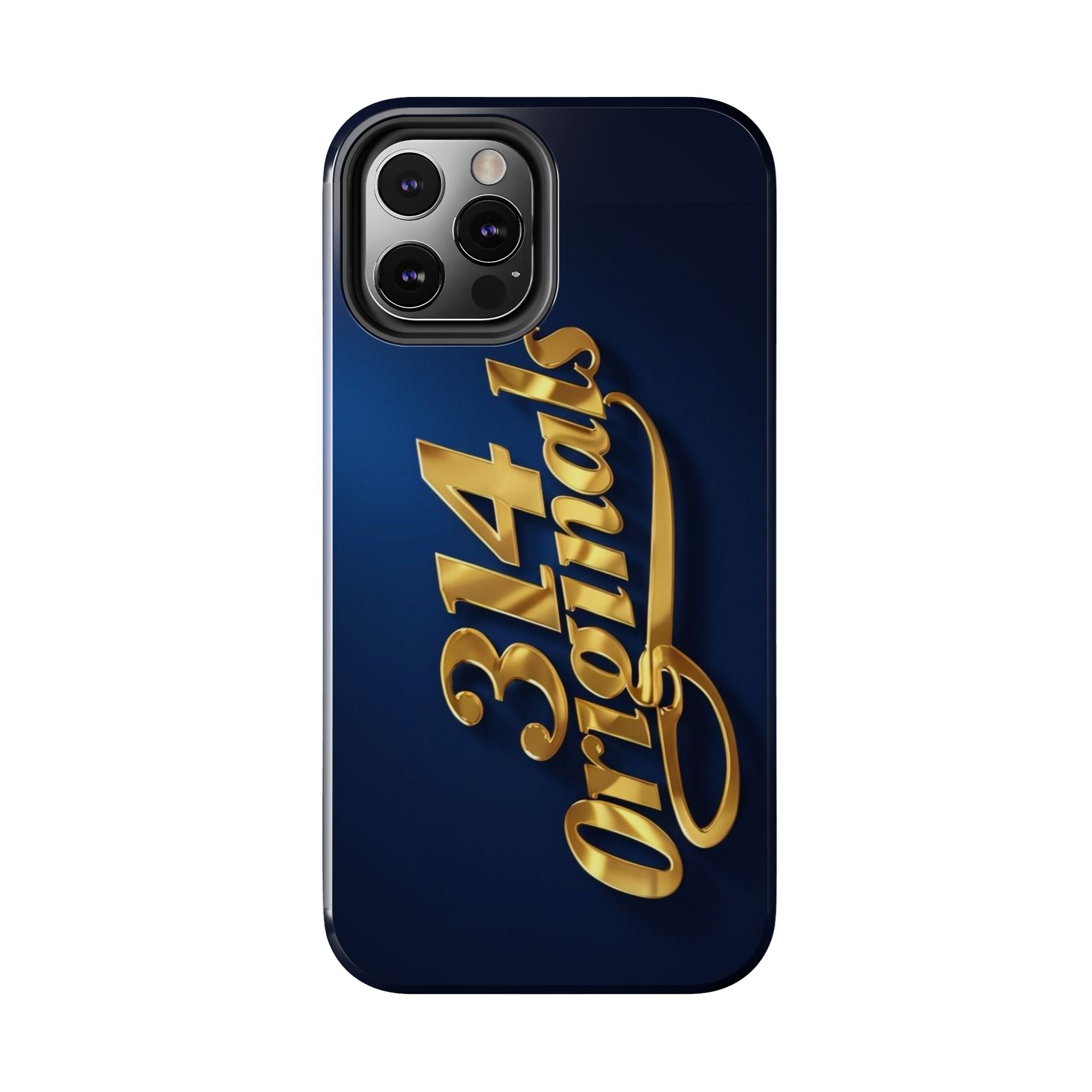 "314 Originals" Gold Script on Navy Tough Protective Case - 314 Originals