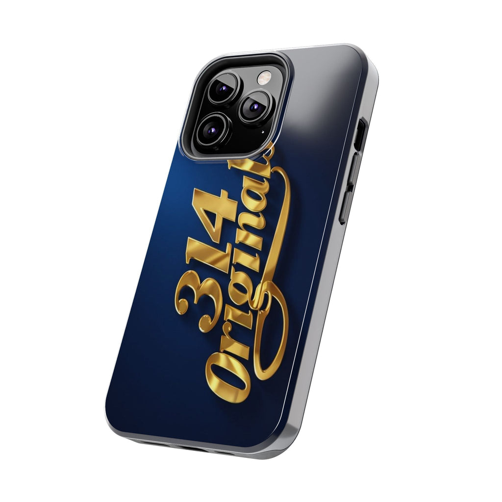 "314 Originals" Gold Script on Navy Tough Protective Case - 314 Originals