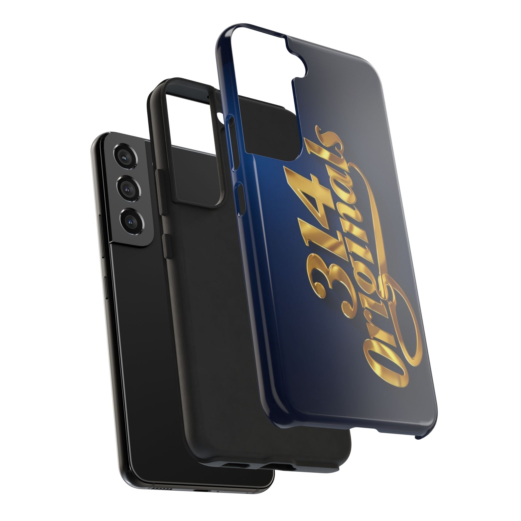 "314 Originals" Gold Script on Navy Tough Protective Case - 314 Originals