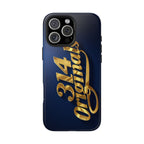 "314 Originals" Gold Script on Navy Tough Protective Case - 314 Originals
