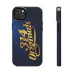 "314 Originals" Gold Script on Navy Tough Protective Case - 314 Originals