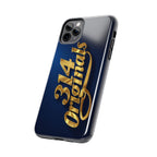 "314 Originals" Gold Script on Navy Tough Protective Case - 314 Originals