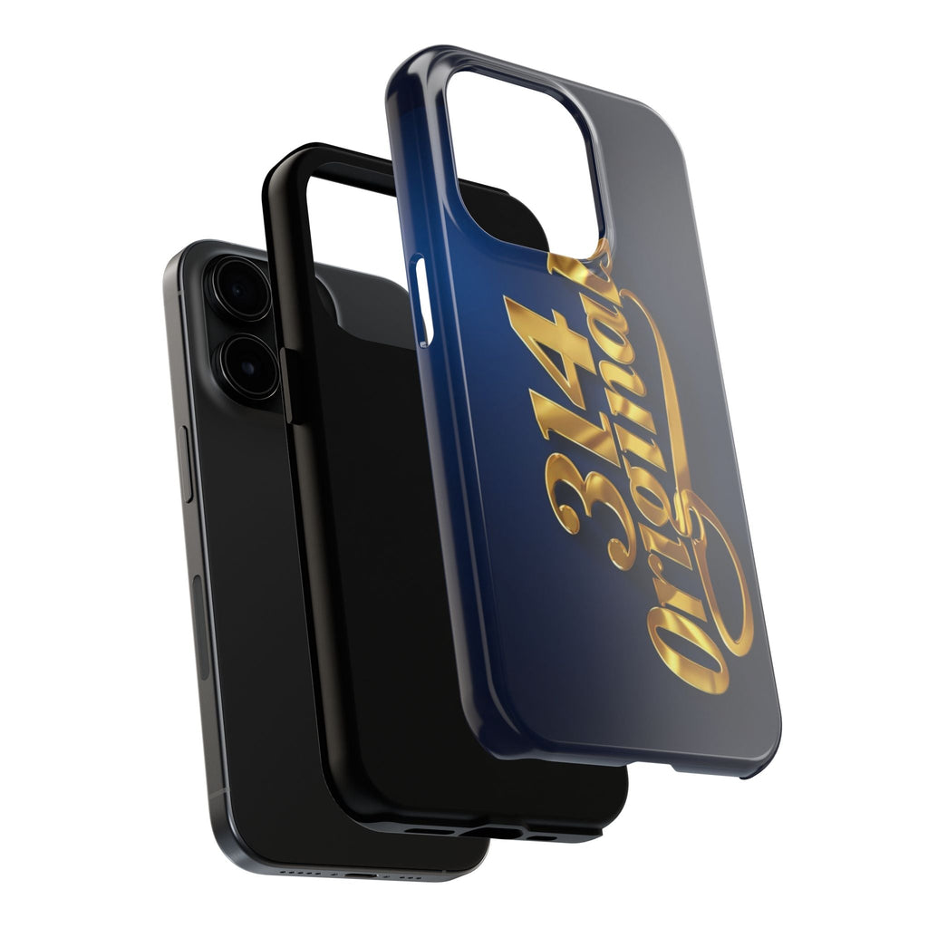 "314 Originals" Gold Script on Navy Tough Protective Case - 314 Originals