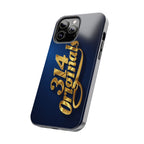 "314 Originals" Gold Script on Navy Tough Protective Case - 314 Originals