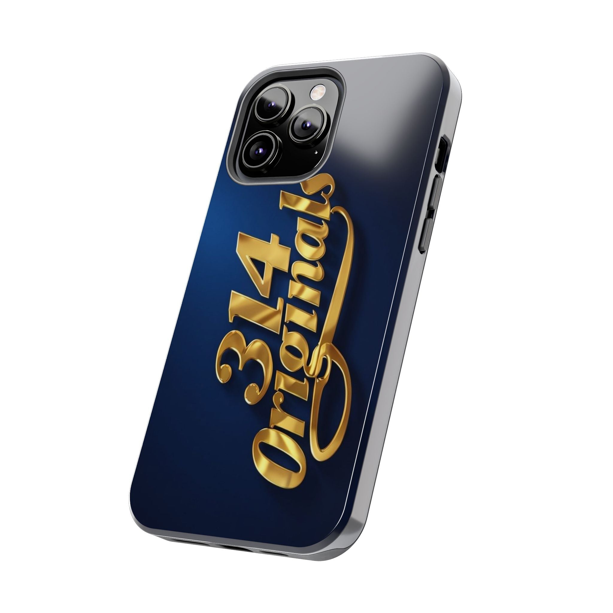 "314 Originals" Gold Script on Navy Tough Protective Case - 314 Originals