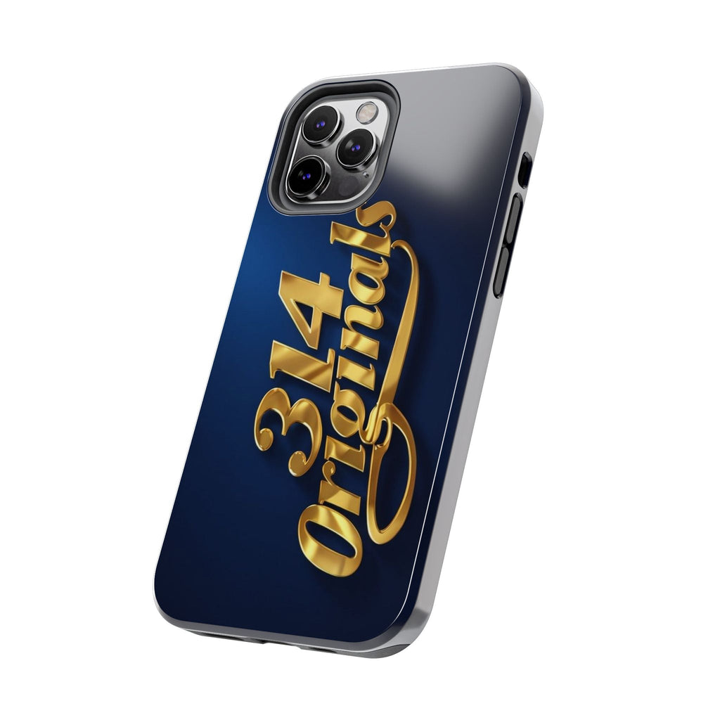 "314 Originals" Gold Script on Navy Tough Protective Case - 314 Originals