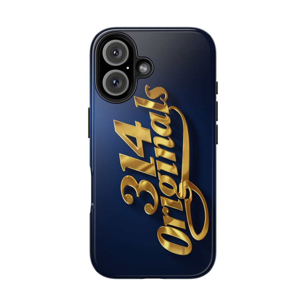 "314 Originals" Gold Script on Navy Tough Protective Case - 314 Originals
