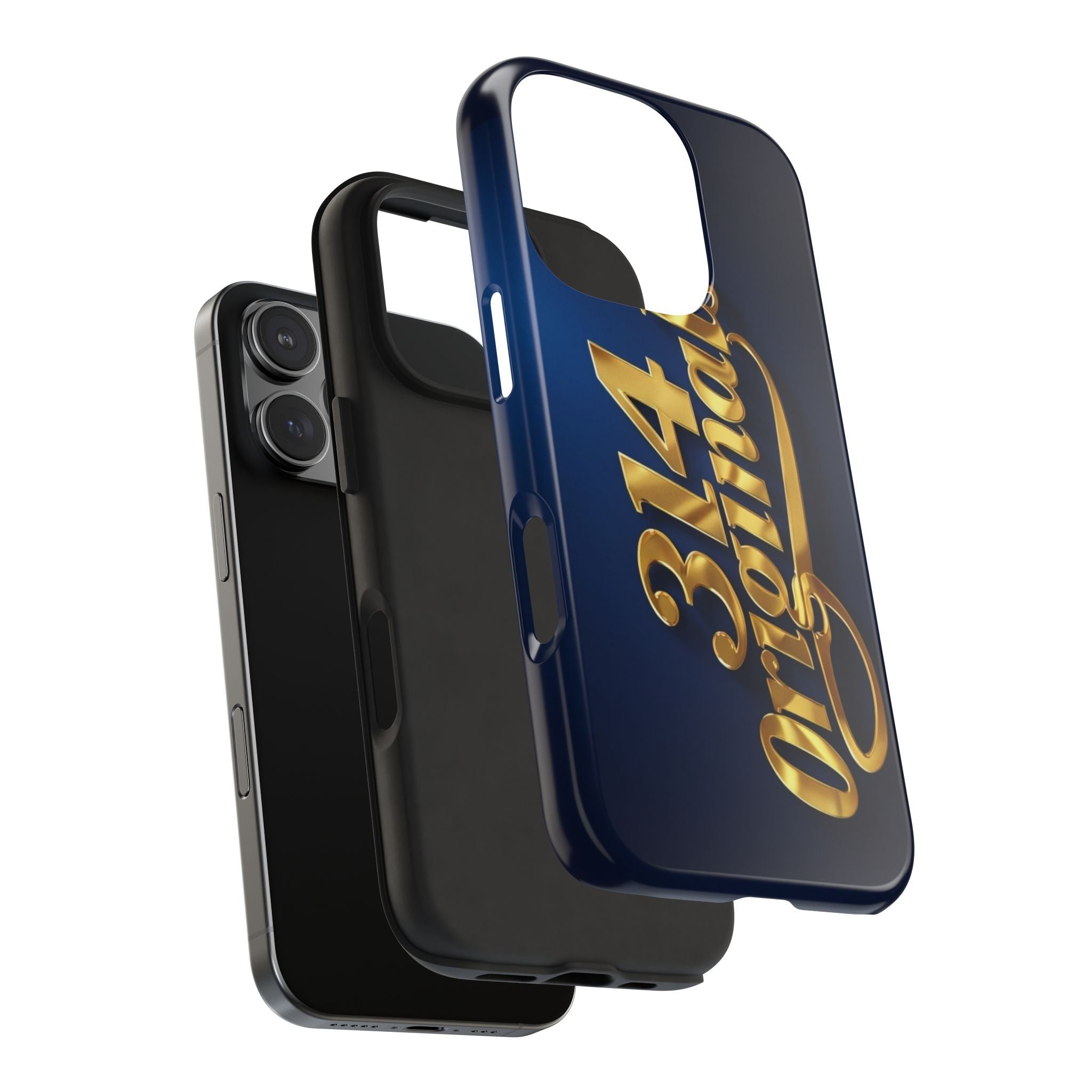 "314 Originals" Gold Script on Navy Tough Protective Case - 314 Originals