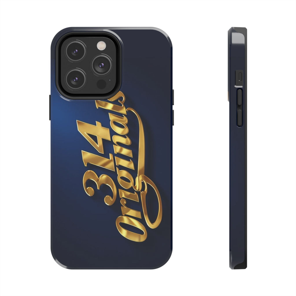 "314 Originals" Gold Script on Navy Tough Protective Case - 314 Originals