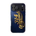 "314 Originals" Gold Script on Navy Tough Protective Case - 314 Originals