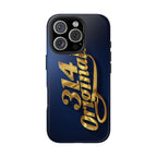 "314 Originals" Gold Script on Navy Tough Protective Case - 314 Originals