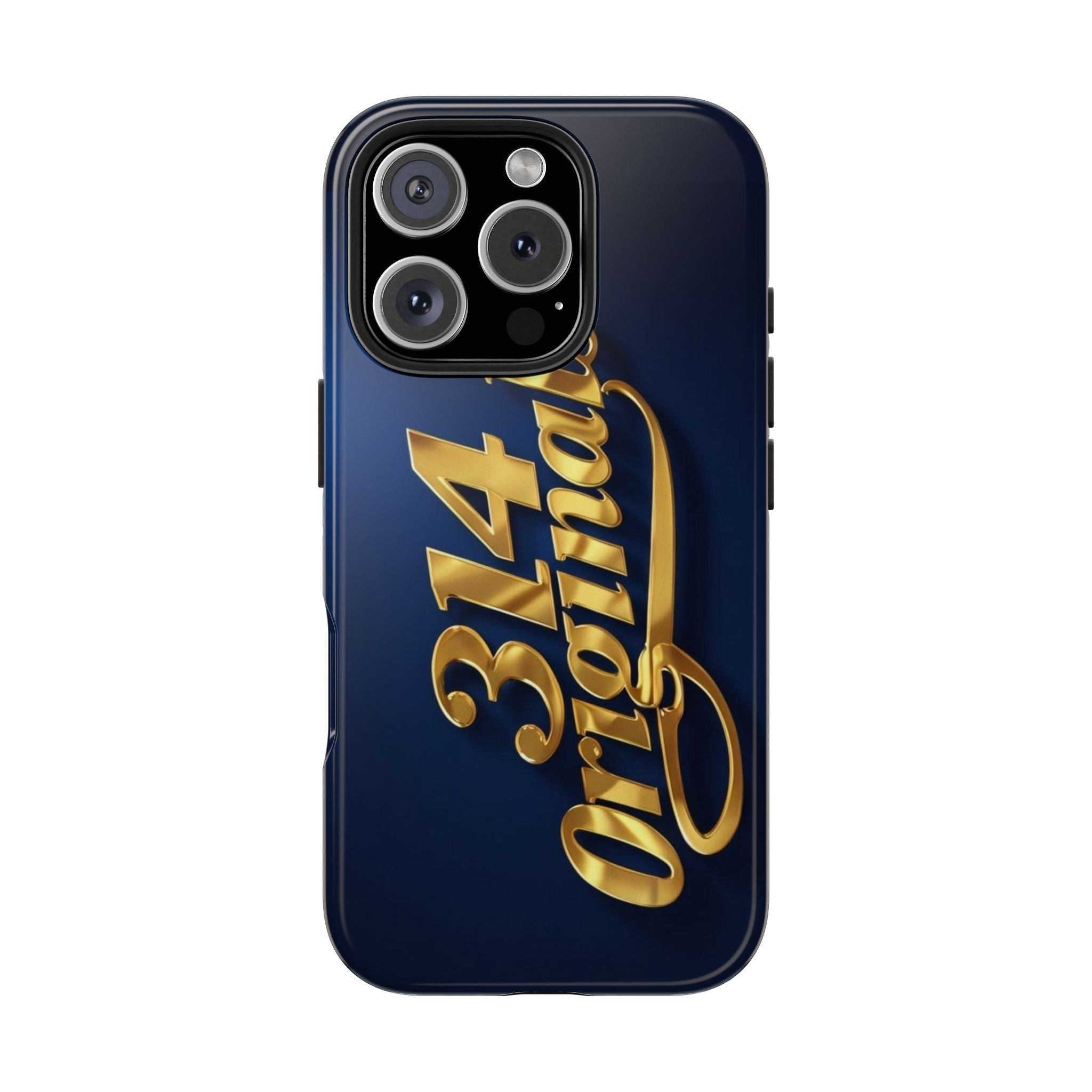 "314 Originals" Gold Script on Navy Tough Protective Case - 314 Originals
